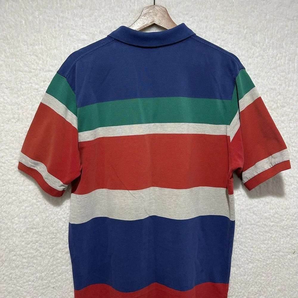 VTG 90's Polo by Ralph Lauren Multicolor Polo Shirt Mens Pullover Golf Pony Sz L